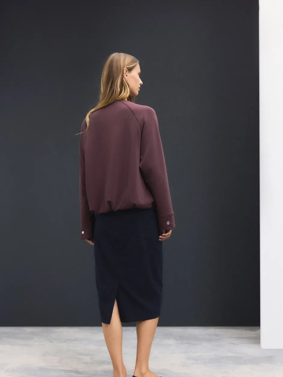 Kostuums En Werkkleding*Next - Tailored Pencil Skirt With Wool Donkerblauw