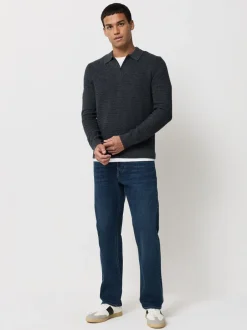 Jeans|Next Donkerblauw - ThermoGen - Straight fit - Motionflex jeans