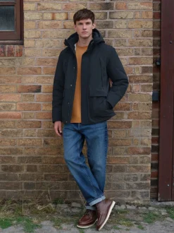 Jassen En Jacks*Next - ThermoGen Parka Jack met Borg voering Donkerblauw