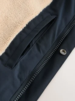 Jassen En Jacks*Next - ThermoGen Parka Jack met Borg voering Donkerblauw
