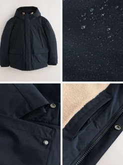 Jassen En Jacks*Next - ThermoGen Parka Jack met Borg voering Donkerblauw