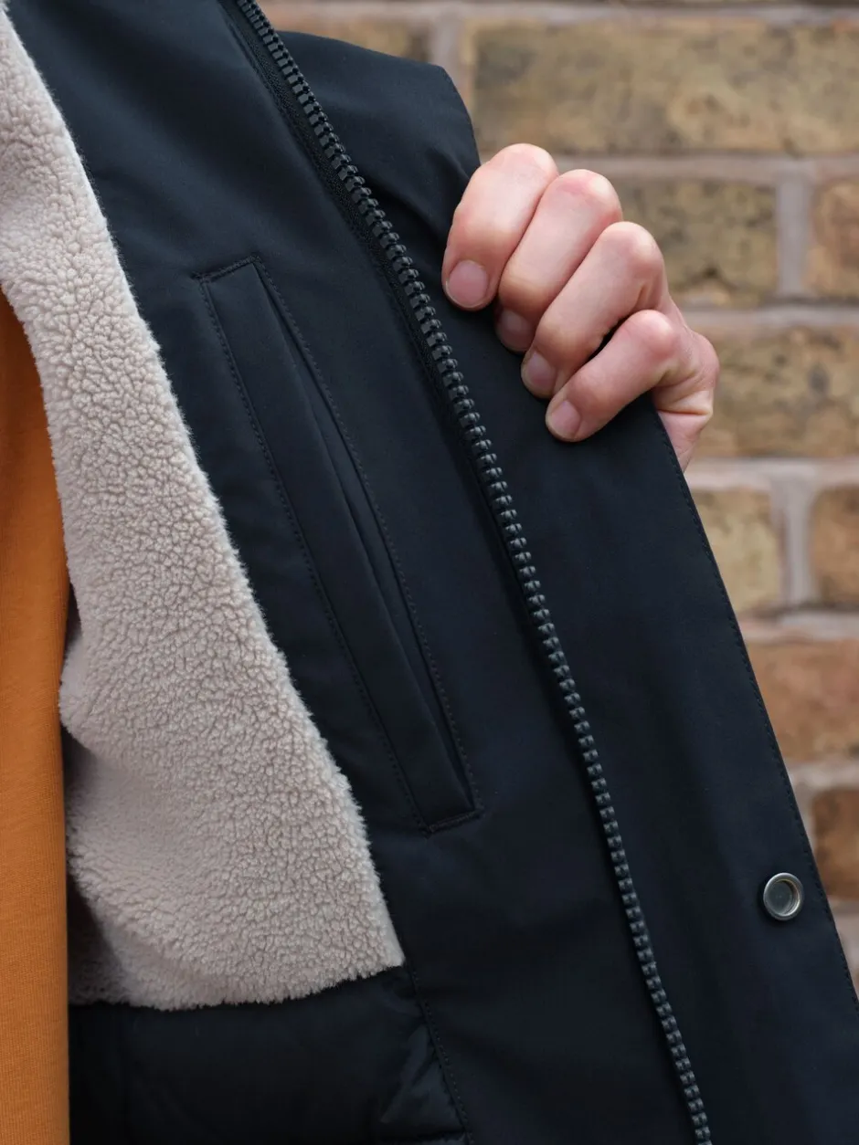 Jassen En Jacks*Next - ThermoGen Parka Jack met Borg voering Donkerblauw