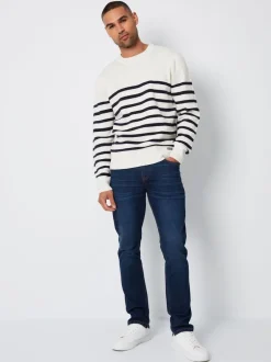Jeans|Threadbare Donkerblauw - - Slim-fit jeans met stretch