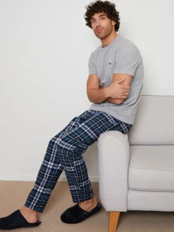 Pyjama's|Loungewear*Threadbare Donkerblauw - pyjamaset