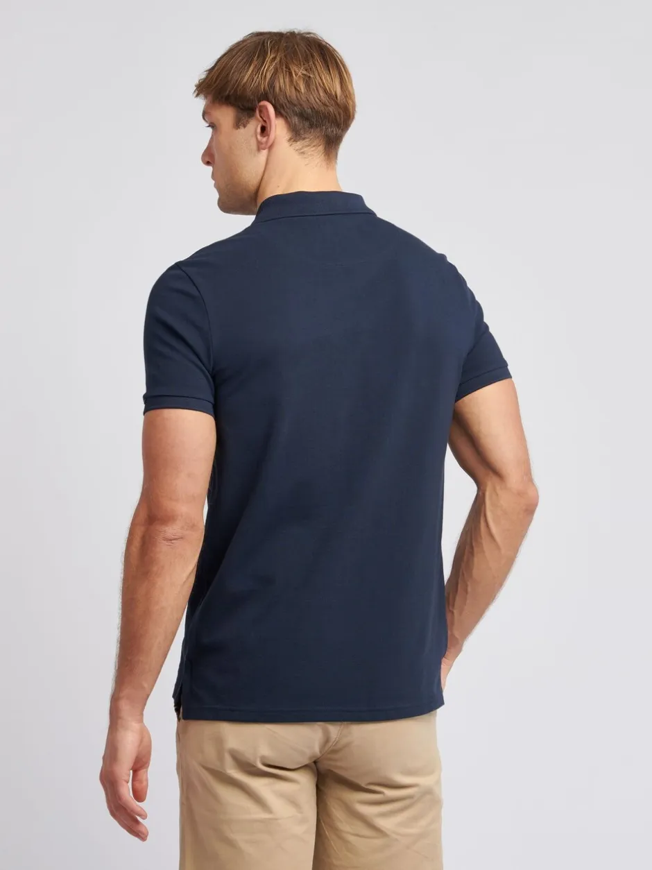 Poloshirts*U.S. Polo Assn Donkerblauw - . Piqué poloshirt met normale pasvorm van 100% katoen