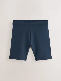 Schoolkleding|Shorts En Rokken|Next - Verpakking van 2 stretchy fietsshorts met hoog katoengehalte (3-16jr) Donkerblauw