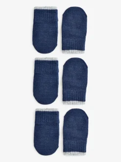 Mutsjes En Antikrabwantjes|Mutsen, Handschoenen En Sjaals*Next - Verpakking van 3 Magic wanten handschoenen (3mnd -6jr) Donkerblauw