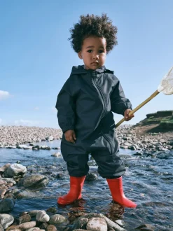 Jassen, Jacks En Kinderwagenpakjes|Jassen En Jacks*Next Donkerblauw - Waterdicht regenpak met fleecevoering (3 mnd-7 jr)