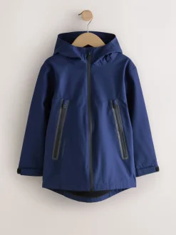 Jassen En Jacks*Next Donkerblauw - Waterdichte jas met fleece voering en capuchon (3-17jr)