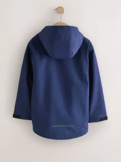 Jassen En Jacks*Next Donkerblauw - Waterdichte jas met fleece voering en capuchon (3-17jr)