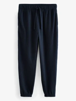 Pyjama's|Next - Zachte pyjama met top met wafeldessin en lange mouwen Donkerblauw