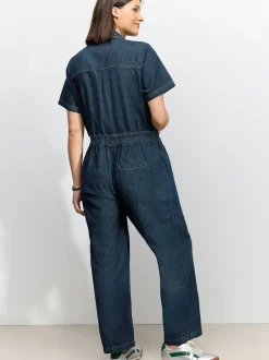 Jumpsuits En Playsuits*Next Donkerblauw - 100{Zwangerschapspakje van denim katoen