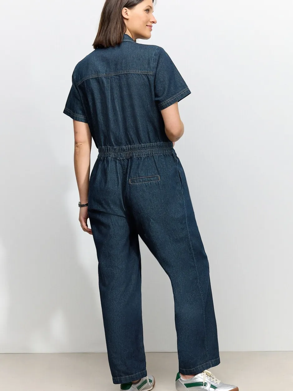 Jumpsuits En Playsuits*Next Donkerblauw - 100{Zwangerschapspakje van denim katoen