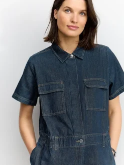 Jumpsuits En Playsuits*Next Donkerblauw - 100{Zwangerschapspakje van denim katoen