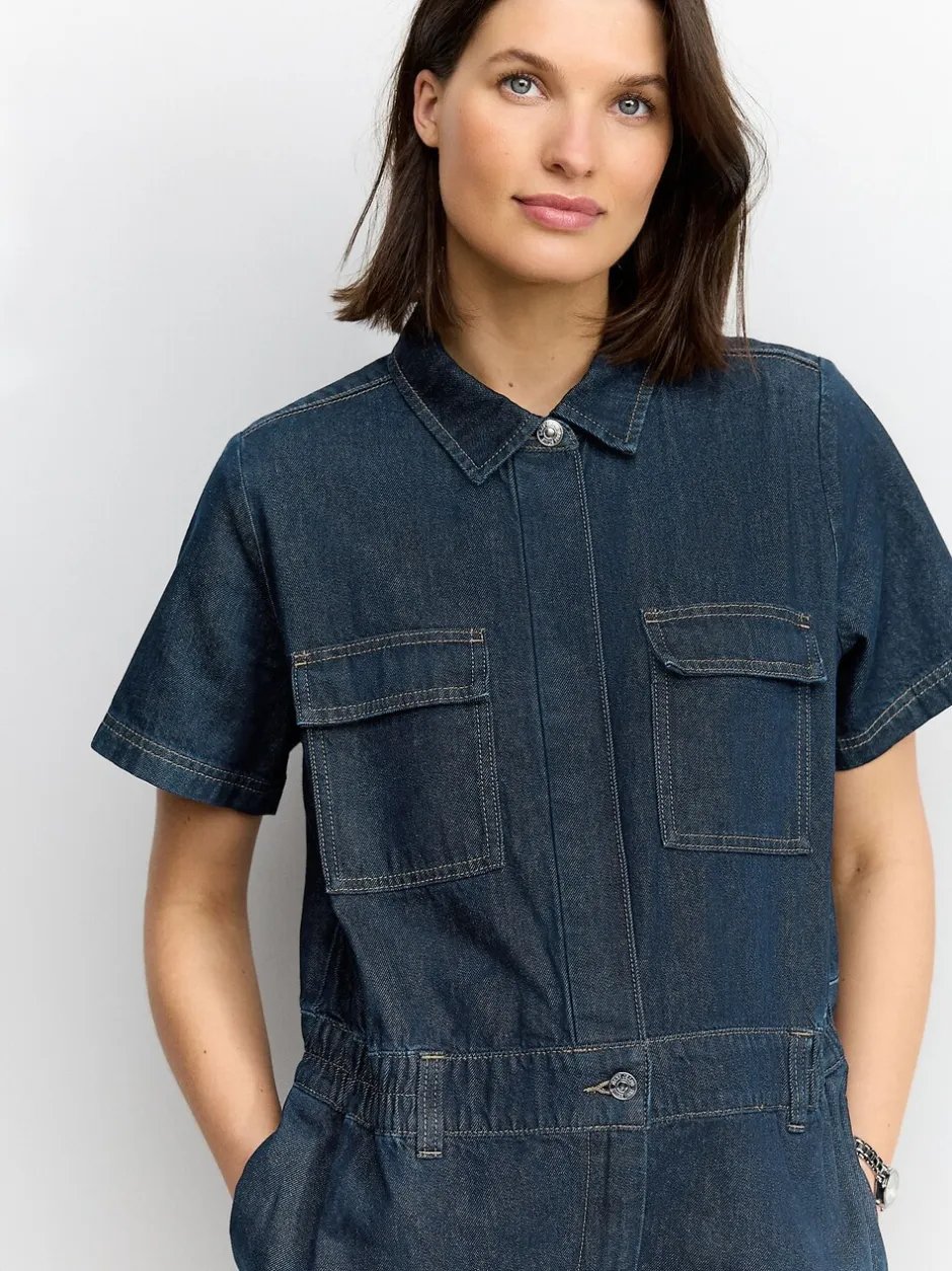 Jumpsuits En Playsuits*Next Donkerblauw - 100{Zwangerschapspakje van denim katoen