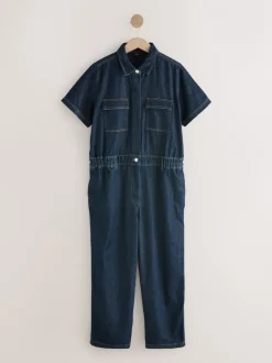 Jumpsuits En Playsuits*Next Donkerblauw - 100{Zwangerschapspakje van denim katoen