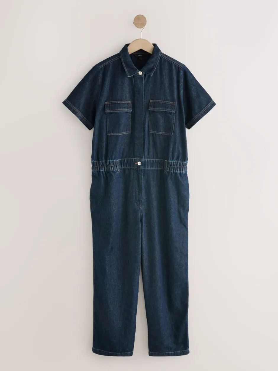 Jumpsuits En Playsuits*Next Donkerblauw - 100{Zwangerschapspakje van denim katoen