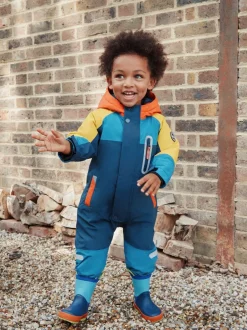 Jassen, Jacks En Kinderwagenpakjes|Jassen En Jacks|Next - Waterdicht sneeuwpak (3 mnd-7 jr) Donkerblauw colourblocking