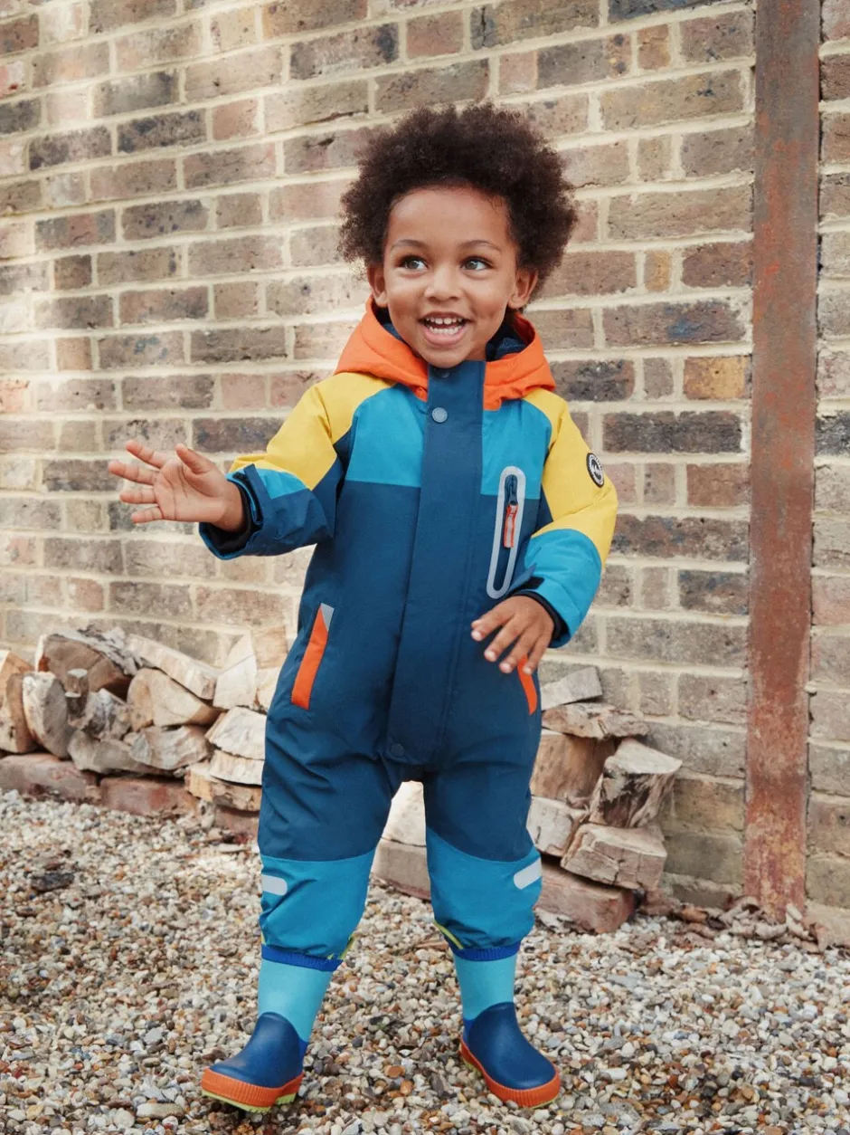 Jassen, Jacks En Kinderwagenpakjes|Jassen En Jacks|Next - Waterdicht sneeuwpak (3 mnd-7 jr) Donkerblauw colourblocking