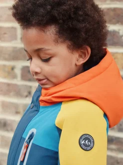 Jassen, Jacks En Kinderwagenpakjes|Jassen En Jacks|Next - Waterdicht sneeuwpak (3 mnd-7 jr) Donkerblauw colourblocking