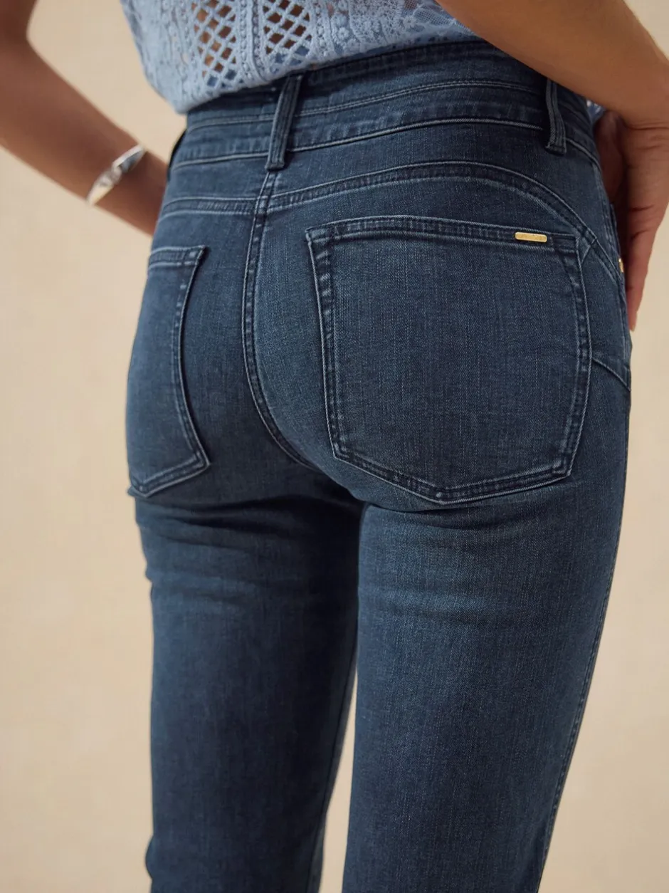 Jeans*Next - Figuurvormende slim jeans Donkerblauw denim