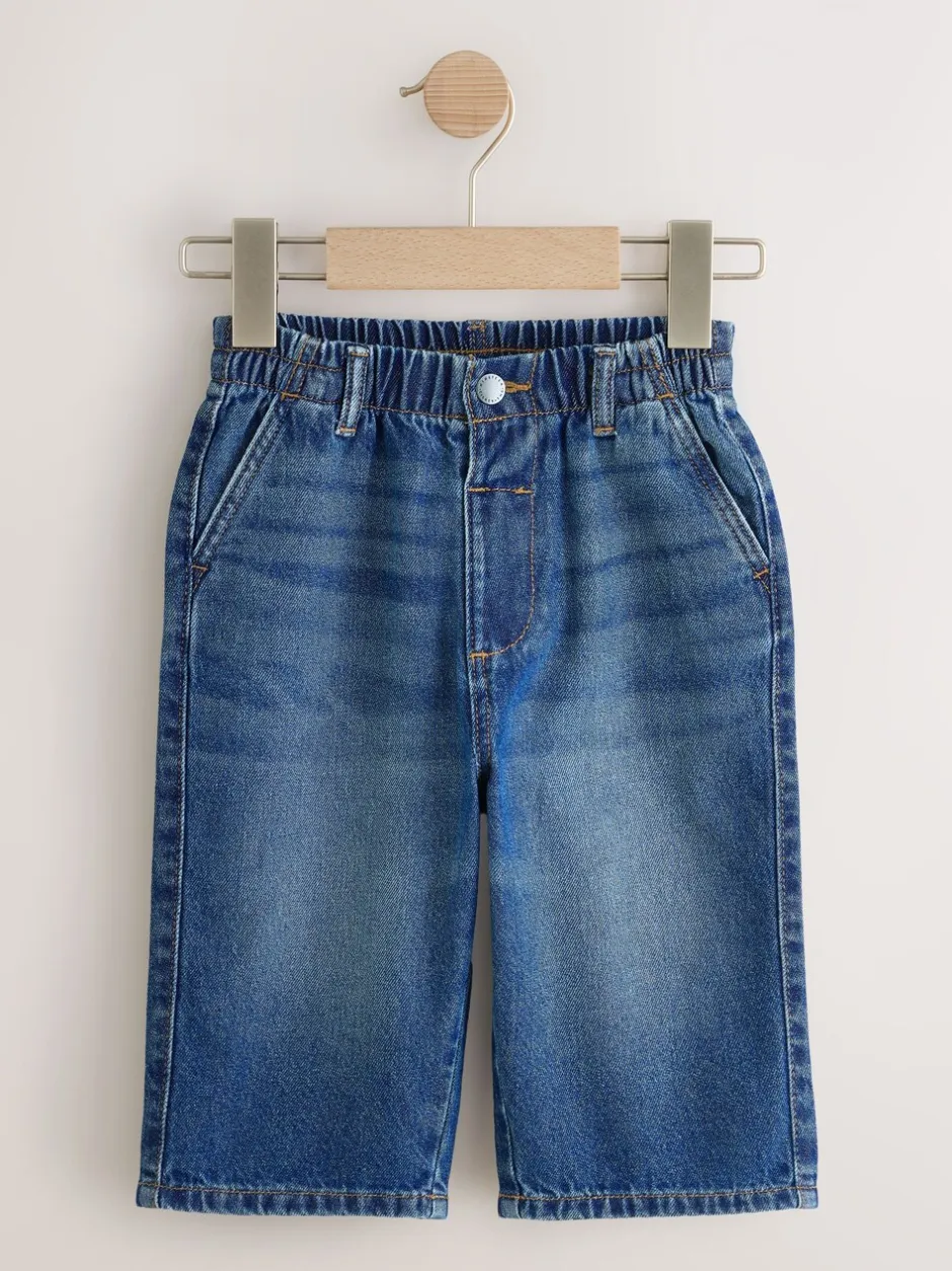 Jeans En Joggingbroeken|Jeans|Next - Jeans met wijde pijpen (3 mnd-7 jr) Donkerblauw denim