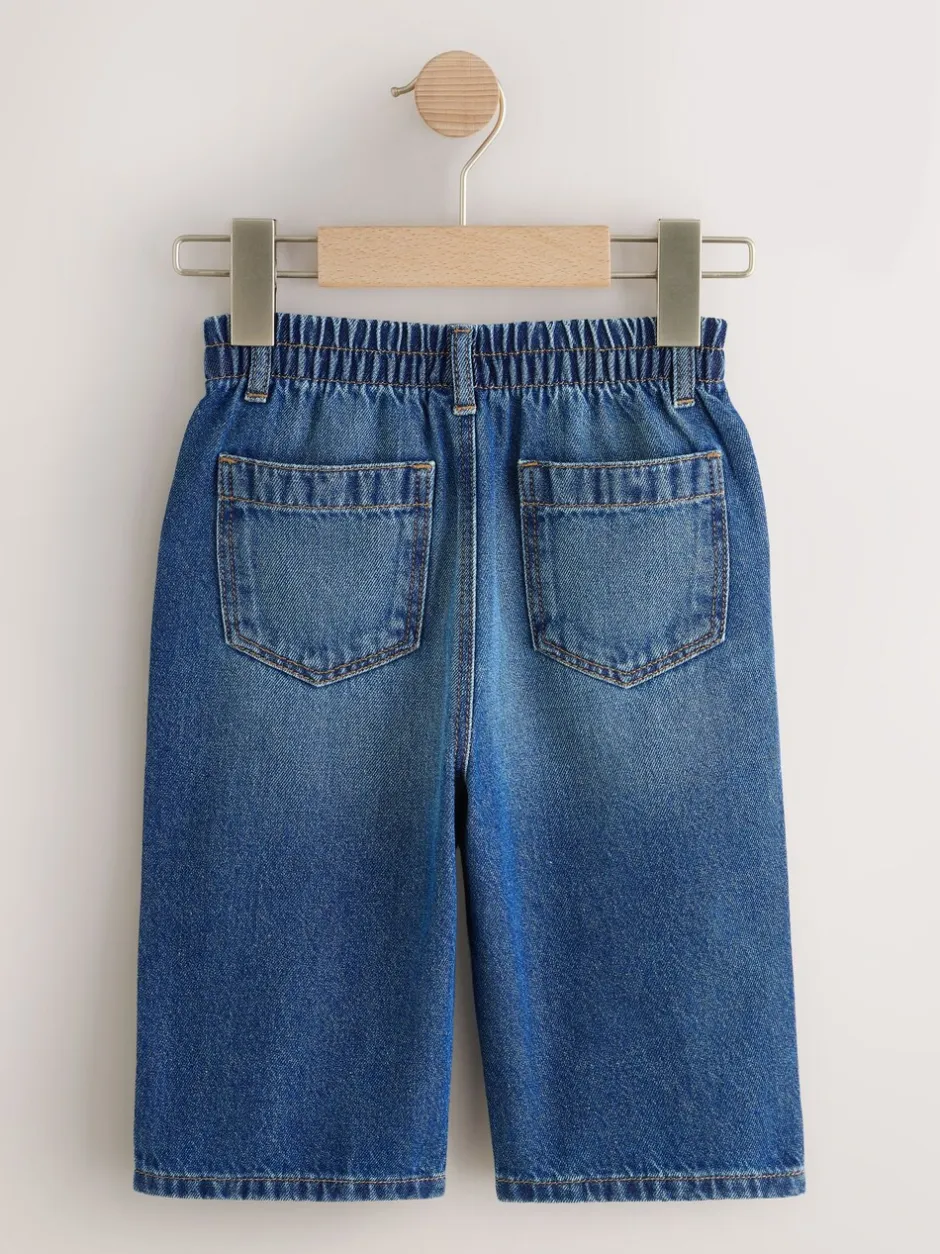 Jeans En Joggingbroeken|Jeans|Next - Jeans met wijde pijpen (3 mnd-7 jr) Donkerblauw denim
