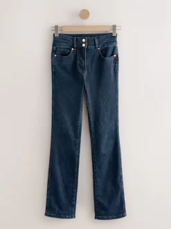 Jeans*Next - Lift, slim en shape jeans met bootcut Donkerblauw denim