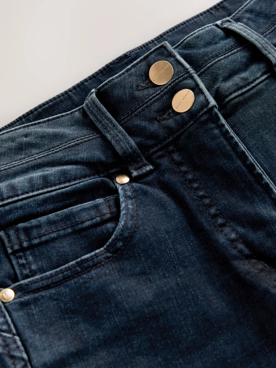 Jeans*Next - Lift, slim en shape jeans met bootcut Donkerblauw denim
