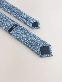 Kostuums En Herenvesten|Next Donkerblauw met bloemenprint - Stropdas (3-16 jr)