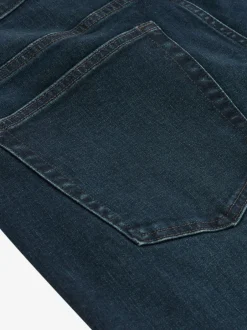 Jeans|Next Donkerblauwe wassing - Rechte, klassieke jeans met stretch