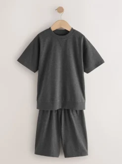 Nachtkleding En Pyjama's|Pyjama's*Next Donkerblauw/grijs - Pyjama met korte pijpen 3 stuks (3-16jaar) (3-16jaar)