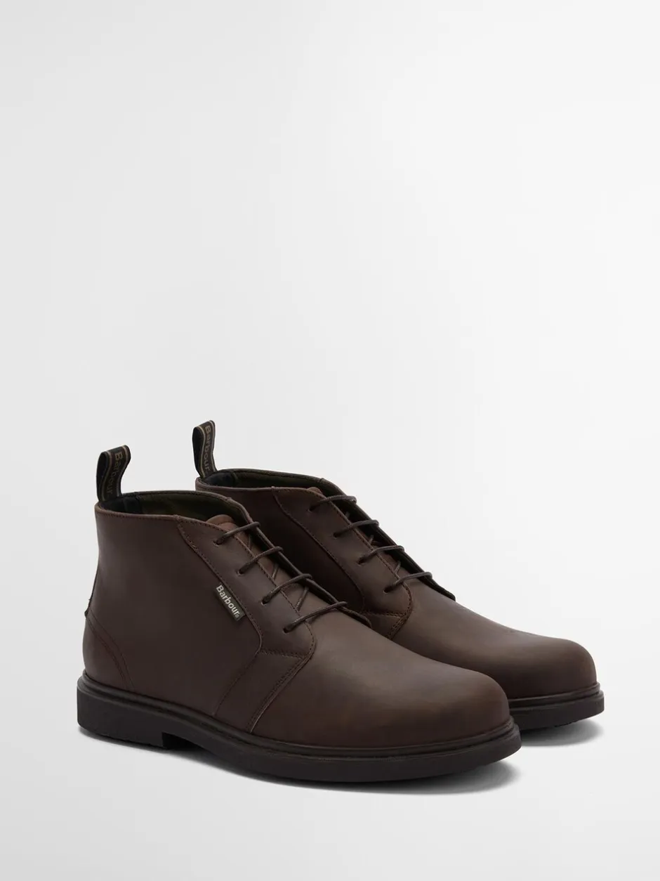 Boots|Barbour - ® Meays Leather Chukka Boot Donkerbruin
