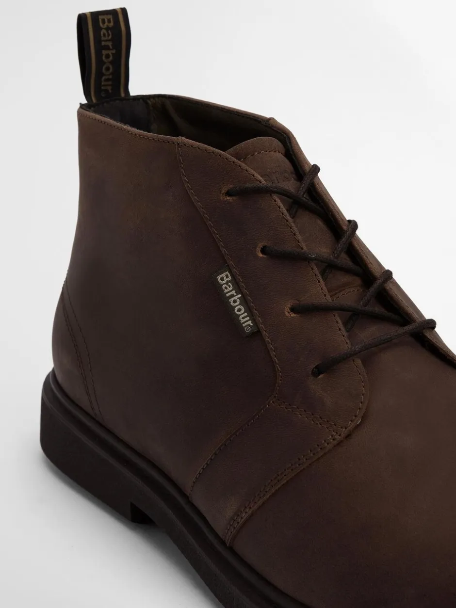 Boots|Barbour - ® Meays Leather Chukka Boot Donkerbruin