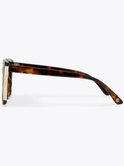 Zonnebril|Carvela - Square Frame Sunglasses Donkerbruin