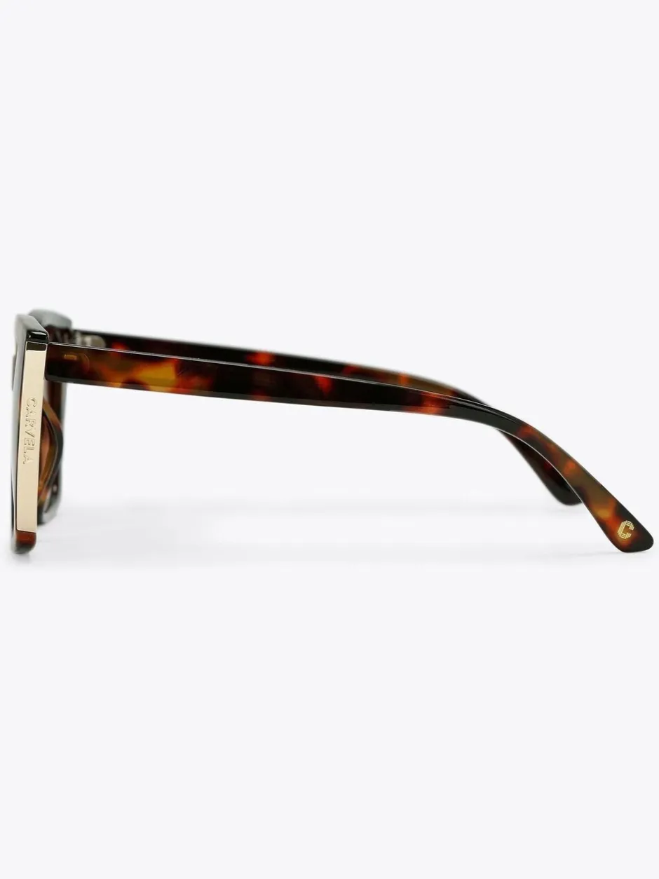 Zonnebril|Carvela - Square Frame Sunglasses Donkerbruin