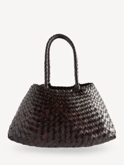 Tassen En Portemonnees*Dragon Diffusion - Santa Croce Grote Geweven Tas Donkerbruin