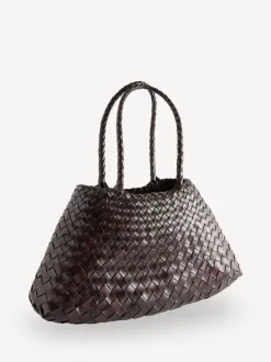 Tassen En Portemonnees*Dragon Diffusion - Santa Croce Grote Geweven Tas Donkerbruin