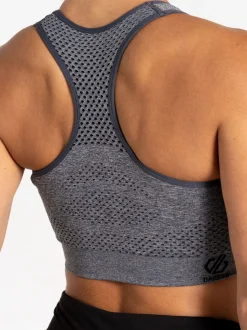 Beha's|Dare 2b - Green Womens Don't Sweat It II Sports Bra Donkergrijs
