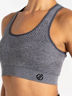 Beha's|Dare 2b - Green Womens Don't Sweat It II Sports Bra Donkergrijs