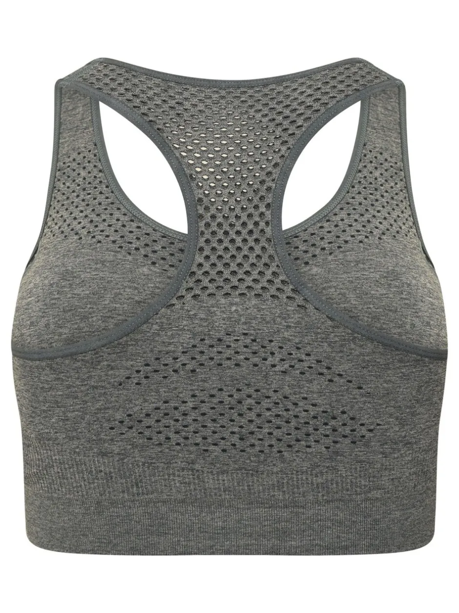 Beha's|Dare 2b - Green Womens Don't Sweat It II Sports Bra Donkergrijs