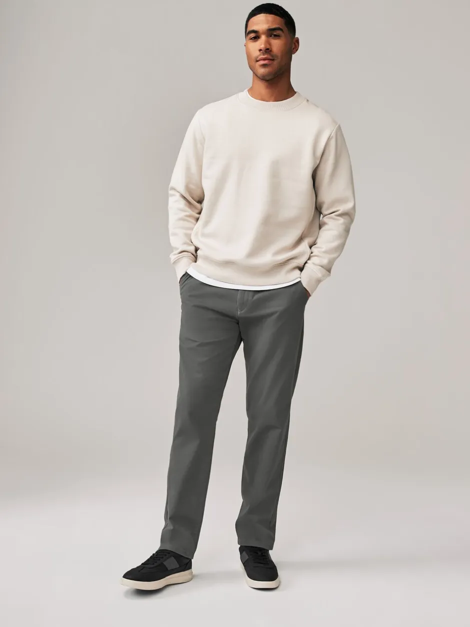 Formele Broek|Broeken En Chino's|Next Donkergrijs - Straight fit - Stretchy chino