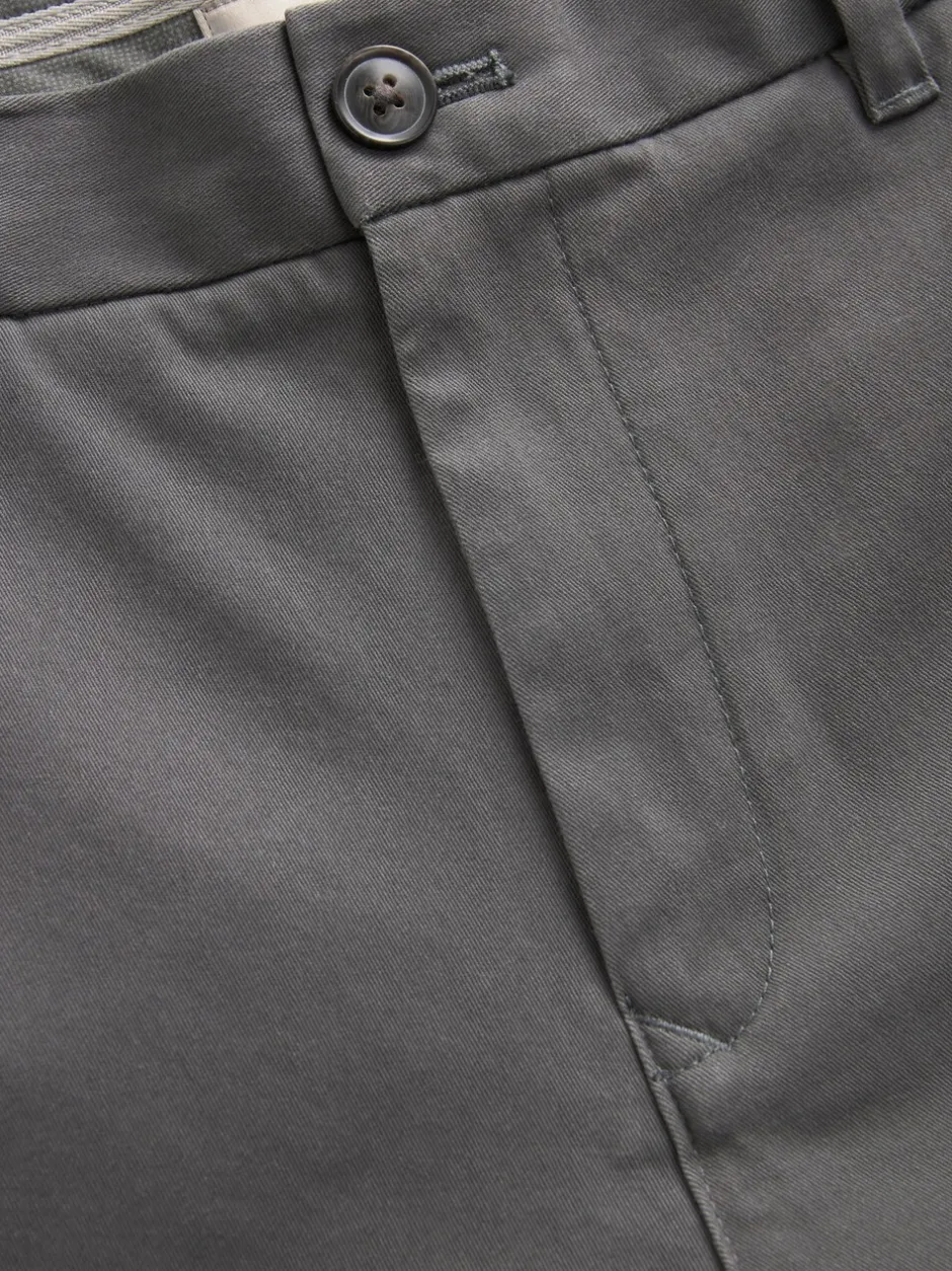 Formele Broek|Broeken En Chino's|Next Donkergrijs - Straight fit - Stretchy chino