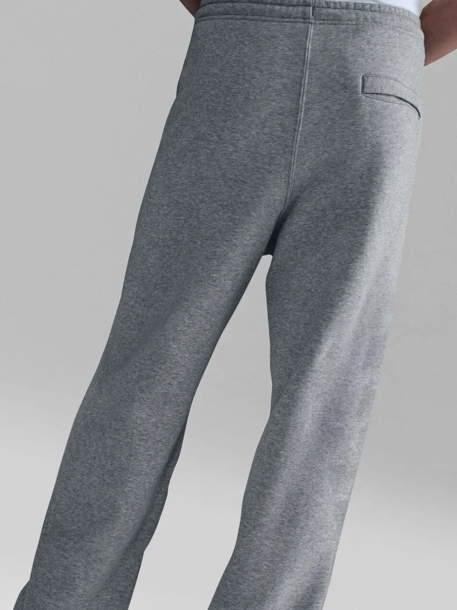 Joggingbroeken*Nike - Club Fleece joggingbroek met wijde pijpen Donkergrijs gemêleerd