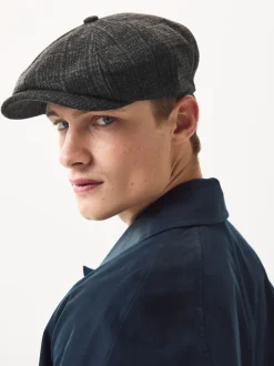 Mutsen, Sjaals En Handschoenen*Next - Baker Boy muts Donkergrijs geruit