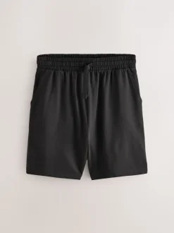 Loungewear|Shorts|Next - Loopback Soft Touch 2 Pack Jogger Shorts Donkergrijs/zwart
