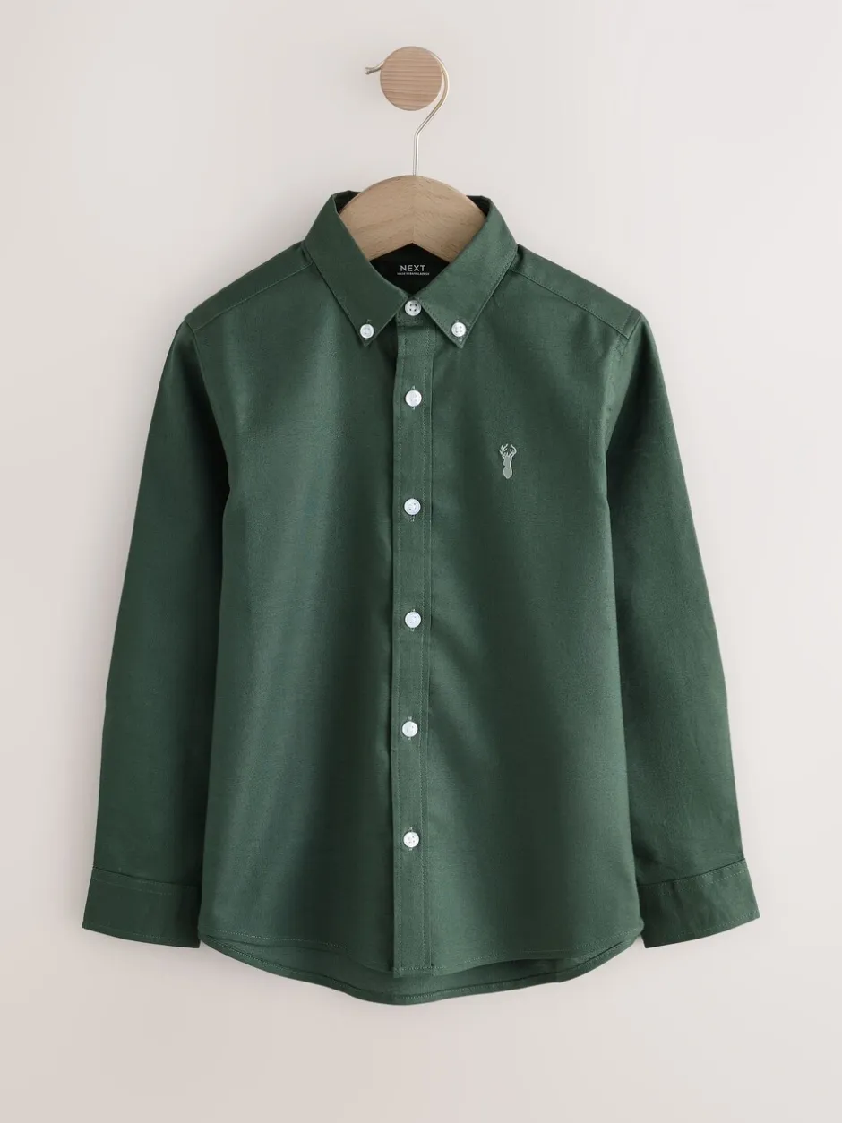 Shirts*Next Donkergroen - Oxford overhemd (3-16 jr)