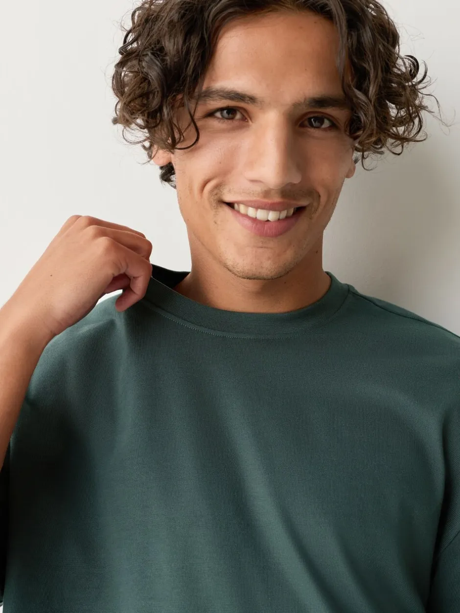 T-Shirts En Hemden|Next Donkergroen - Relaxed fit - Zwaar T-shirt