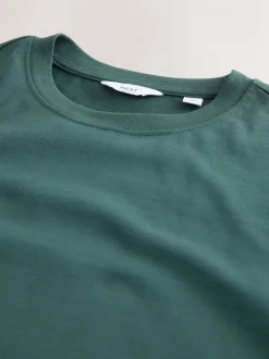 T-Shirts En Hemden|Next Donkergroen - Relaxed fit - Zwaar T-shirt