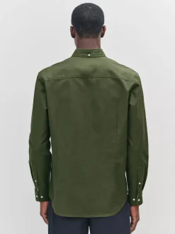 Formele Overhemden|Shirts|Next Donkergroen - Slim Fit - Oxford-hemd met lange mouwen